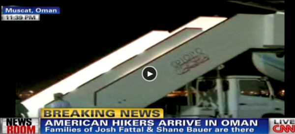 CNN American hikers arrive in Oman